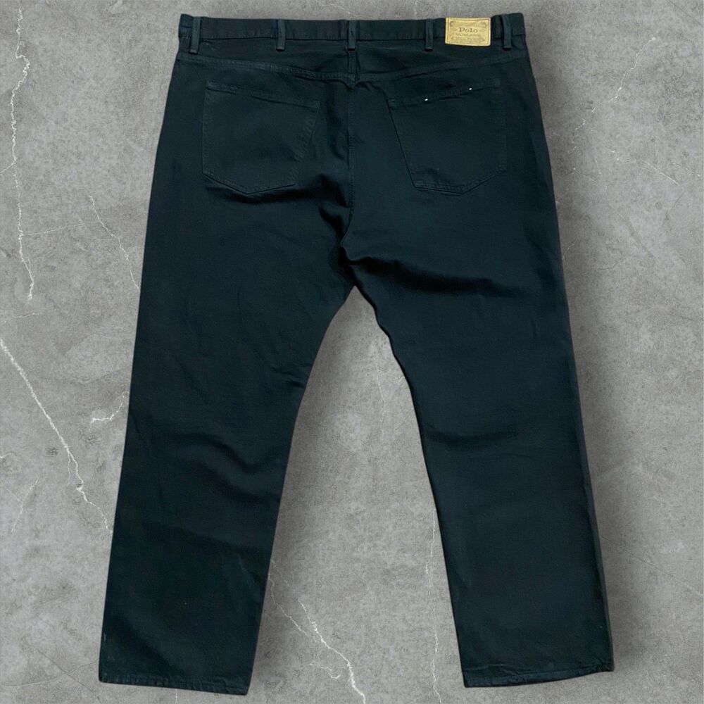Polo Ralph Lauren Vintage Black Denim Straight Leg Jeans Men's Size 46B x 32